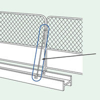 トーアン フェンスサポートA 1800用 33ー511 1セット(2枚)（直送品）