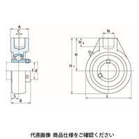FYH ベアリングユニットハンガー形UCHA(円筒穴)UCHA213D1K2 UCHA213D1K2 1個（直送品）