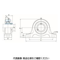 FYH ベアリングユニット厚肉ピロー形UCIP(円筒穴)UCIP326D2K2 UCIP326D2K2 1個（直送品）