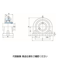 FYH ベアリングユニット狭幅ピロー形UCPA(円筒穴)UCPA207D2K2 UCPA207D2K2 1個（直送品）