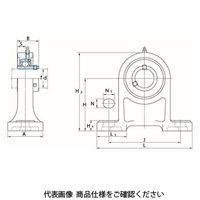 FYH ベアリングユニット心高ピロー形UCPH(円筒穴)UCPH209E4 UCPH209E4 1個（直送品）