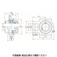 FYH ベアリングユニットテークアップ形UCT(円筒穴・カバー付き)UCT214E3 UCT214E3 1個（直送品）