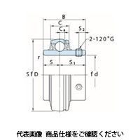 FYH インサート軸受UC・UC-S6（円筒穴）UCX16D2K2 UCX16D2K2 1個（直送