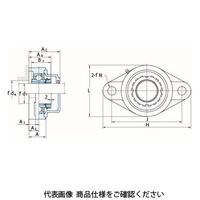FYH ベアリングユニットひしフランジ形UKFL(テーパ穴・カバー付き)UKFL210E3 UKFL210E3 1個（直送品）