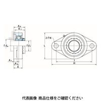 FYH ベアリングユニットひしフランジ形UKFL(テーパ穴)UKFL307L3 UKFL307L3 1個（直送品）