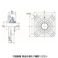 FYH ベアリングユニット角フランジ形UKF(テーパ穴)UKFX06D1K2 UKFX06D1K2 1個（直送品）