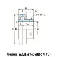 FYH インサート軸受SU・SUーS6(円筒穴)SU005S6 SU005S6 1個（直送品）