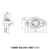 FYH ベアリングユニットプラスチックひしフランジ形ユニットUCVFLーS6UCVFL204S6 UCVFL204S6 1個（直送品）