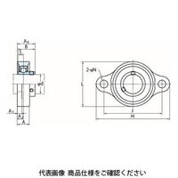 FYH ベアリングユニットステンレスひしフランジ形USFLーS6(円筒穴)USFL004S6 USFL004JS6 1個（直送品）
