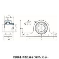 FYH 自動調心ころ軸受ユニットSNピロー形ZS2SN(Zロック付き)ZS2SN413 ZS2SN413 1個（直送品）