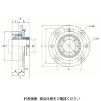 FYH 自動調心ころ軸受ユニット印ろう付き丸フランジ形ZS4FC(Zロック付き)ZS4FC415 ZS4FC415 1個（直送品）