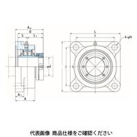 FYH 自動調心ころ軸受ユニット角フランジ形ZS4F(Zロック付き)ZS4F413 ZS4F413 1個（直送品）