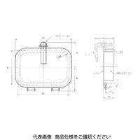 椿本バルクシステム ワンタッチ窓 基本形 残留防止タイプ CMDーQ3ーBN 1個（直送品）