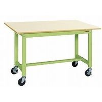 サカエ 軽量作業台(KSタイプ/均等耐荷重200kg/ポリエステル天板/H740mm/移動式) KSー097PRIG 1個（直送品）