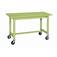 サカエ 軽量作業台(KSタイプ/均等耐荷重200kg/スチール天板/H740mm/移動式) KSー126SR 1個（直送品）