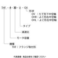 酒井製作所 無段変速機 THF型(ハイポイド中空軸減速機付) THFー4ー20ーUーOHR 1個（直送品）