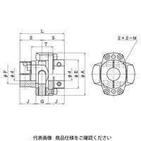 酒井製作所 精密補正軸継手 UCNシリーズ UCNー80Bー28×35 UCN-80B-28-35 1個（直送品）