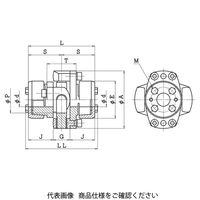 酒井製作所 精密補正軸継手 UCNシリーズ UCNー80T7ー24×30 UCN-80T7-24-30 1個（直送品）