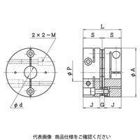 酒井製作所 精密バネ軸継手 LAD・LASシリーズ LASー58Cー19×20 LAS-58C-19-20 1個（直送品）