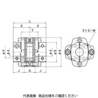 酒井製作所 精密バネ軸継手 LCD・LCSシリーズ LCDー45Bー15×15 LCD-45B-15-15 1個（直送品）
