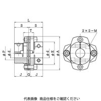 酒井製作所 精密バネ軸継手 LCD・LCSシリーズ LCSー90Bー19×22 LCS-90B-19-22 1個（直送品）
