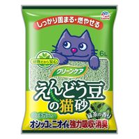 クリーンケア えんどう豆の猫砂 6L 緑茶の香り 5袋 アース・ペット