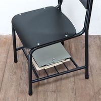 オカムラ シェアードスペース スクールチェア 天然木 ダーク 幅440×奥行455×高さ740×座高435mm 8SCRWA WG35 1脚（直送品）