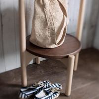 オカムラ シェアードスペース ミラースタンド 天然木 幅470×奥行470×高さ1700mm 8SHAFB WG33 1台（直送品）