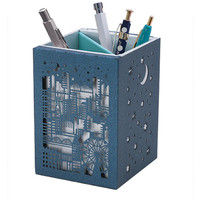 包む 2019レーザー筆立 街並/ホワイト CL-1903（直送品）