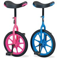 エバニュー 一輪車(ノーパンク)16 青 EKD136B 1台