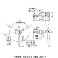 大阪角田興業 押し引き兼用クランプ FM150ー2S FM150-2S 1個（直送品）