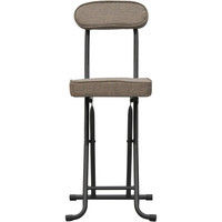 エイ・アイ・エス 折畳座厚チェア(背付き) ブラウン AATN-20 BR 1脚（直送品）