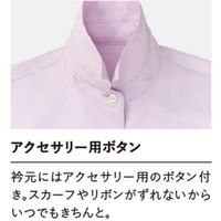 レディスブラウス（半袖） 19号 白 GBSL-1870-A1 サーヴォ（旧サンペックスイスト）（直送品）