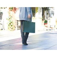 ベルベ 紙袋 1030 手提袋 T-6 カラークラフト グリーン 1030 1包：100枚（10×10）（直送品）