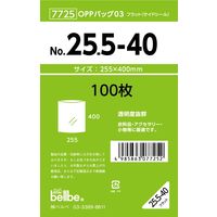ベルベ 雑貨 包装 OPPバッグ No.25.5-40 7725 1包：1000枚（100×10）（直送品）