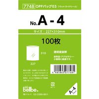 ベルベ 雑貨 包装 OPPバッグ No.A-4 7748 1包：1000枚（100×10）（直送品）
