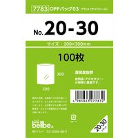 ベルベ 雑貨 包装 OPPバッグ No.20-30 7783 1セット(1000枚:100枚×10袋)