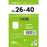 ベルベ 雑貨 包装 OPPバッグ No.26-40 7788 1包：1000枚（100×10）（直送品）