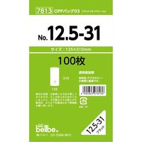 ベルベ 雑貨 包装 OPPバッグ No.12.5-31 7813 1セット(1000枚:100枚×10袋)