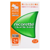 ニコレットフルーティミント 1箱（24個入） JNTLコンシューマーヘルス【指定第2類医薬品】