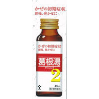 ツムラ漢方葛根湯液2 45ml×2本 ツムラ　ドリンク剤 漢方薬 かぜの初期症状 鼻かぜに 眠くなる成分を含まない【第2類医薬品】