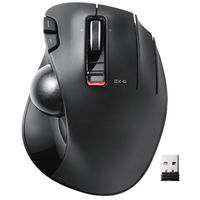 トラックボールマウス 無線 6ボタン 親指 握りやすい 手になじむ 高性能 チルト ブラック M-XT3DRBK エレコム 1個（直送品）