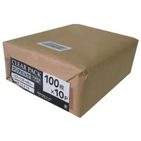 フロンティア クリアパック #30 フタ付き 155×(130+40) TP 15.5-13 1セット(1袋(100枚)×10)