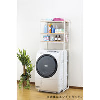 ファミリー・ライフ 伸縮ランドリーラック ブラウン 幅650～900×奥行400×高さ1800mm 1台（直送品）