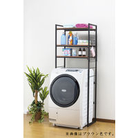 ファミリー・ライフ 伸縮ランドリーラック ホワイト 幅650～900×奥行400×高さ1800mm 1台（直送品）