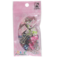 ミツヤ デコドキュダブルクリップ　小　さくら DD-SK-S 4セット（1パック（12本入）×4）