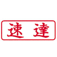 新朝日コーポレーション ポンスタンパー事務用印B型速達 横 PB-Y2 1個