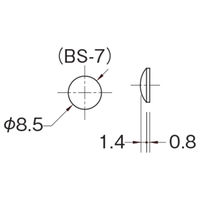 水上 クリアーバンパー φ8.5mm BS-7 パック 1箱(30個×5パック入)