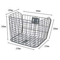 サギサカ ワイヤー前カゴ DA型 ブラック 48369 1個