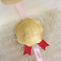 ヘッズ ピンクリボンシール GS-2 1セット(1パック(100枚)×5)